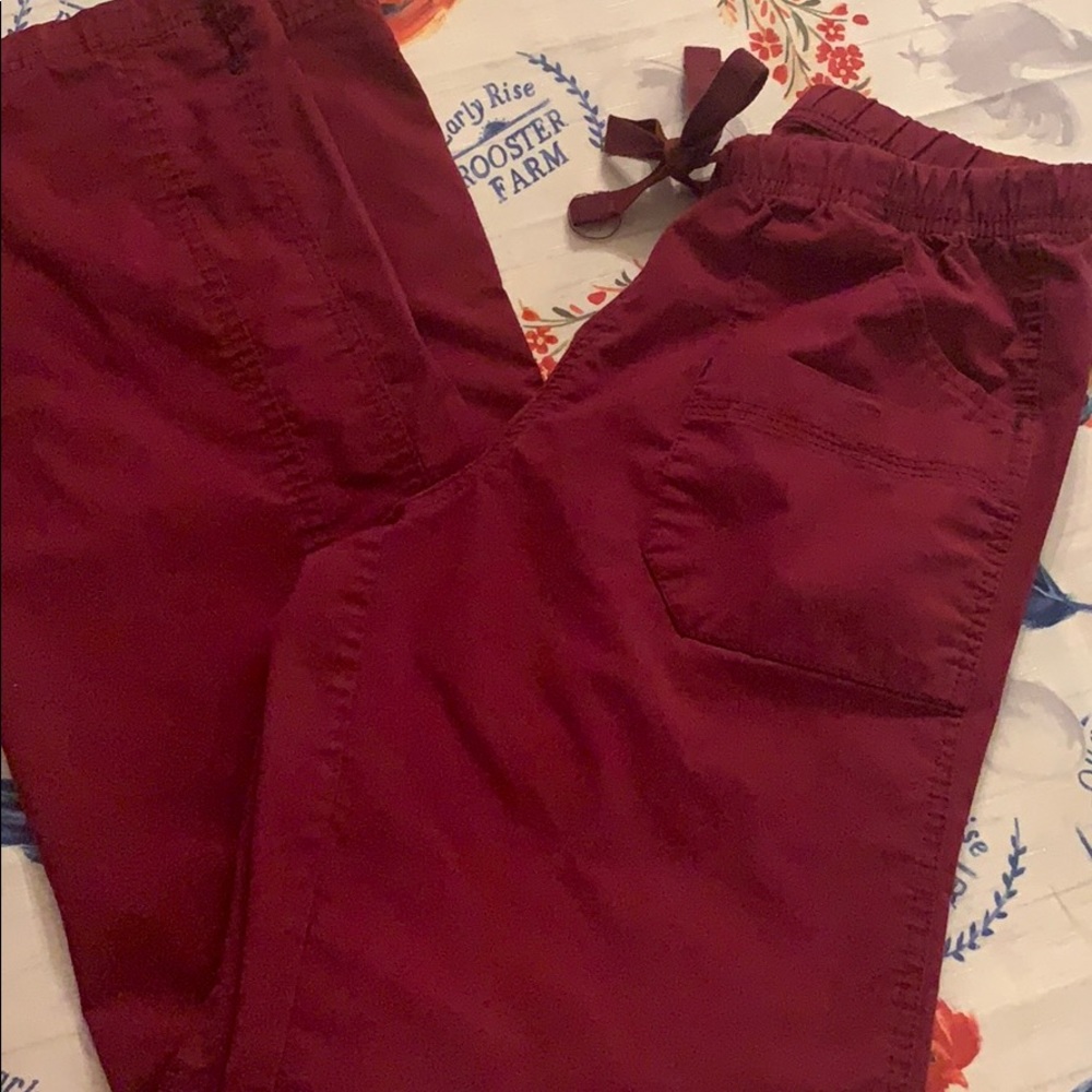 Wonderwink Burgundy scrubs set